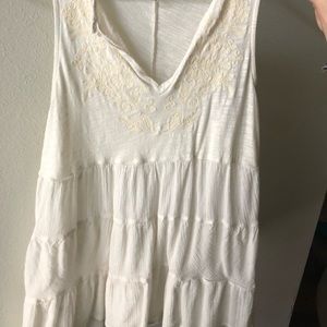White flowy tank top